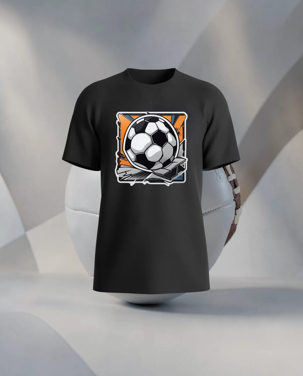 Black T-Shirt with Custom Graphic 59