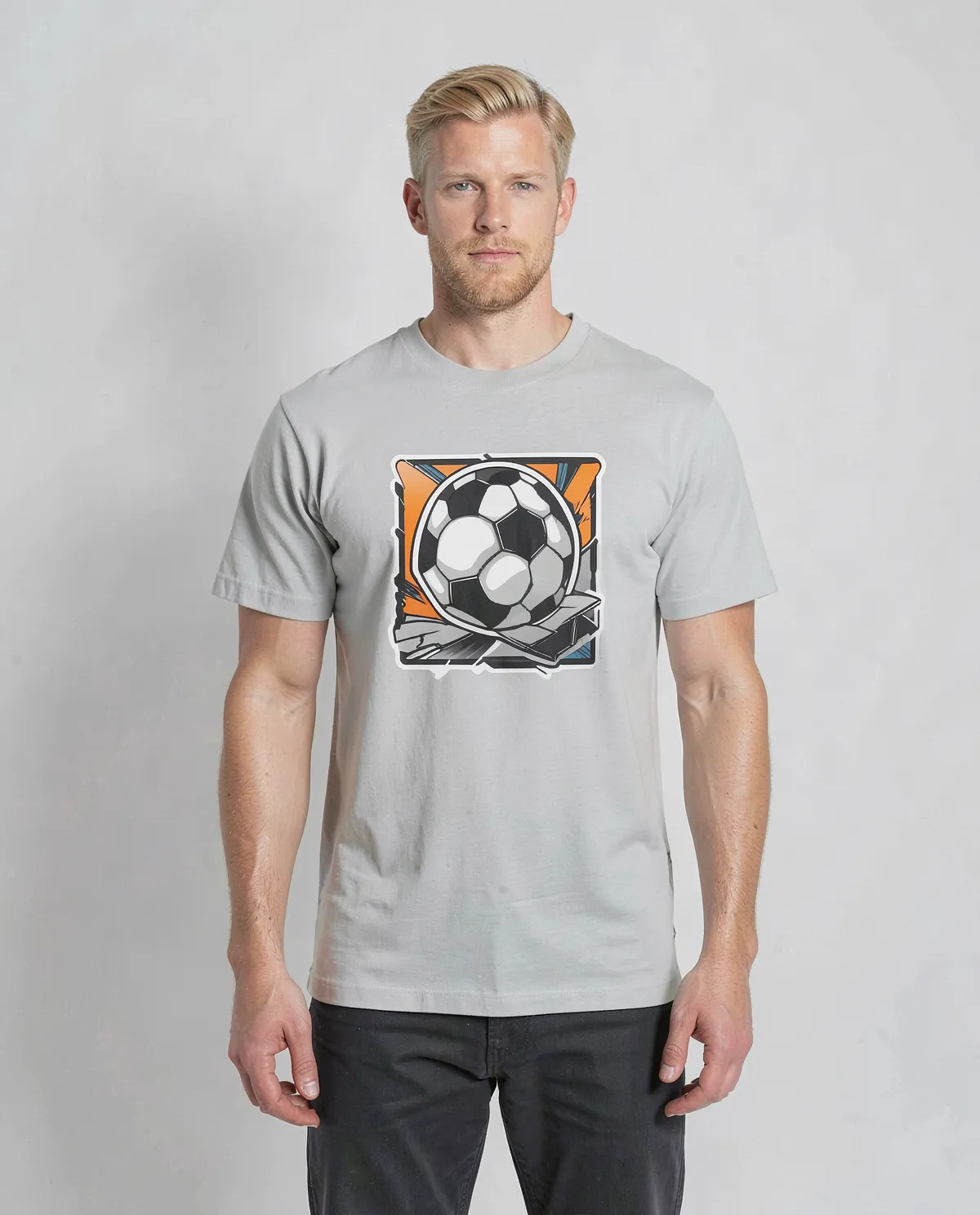 White T-Shirt with Bold Graphic 0