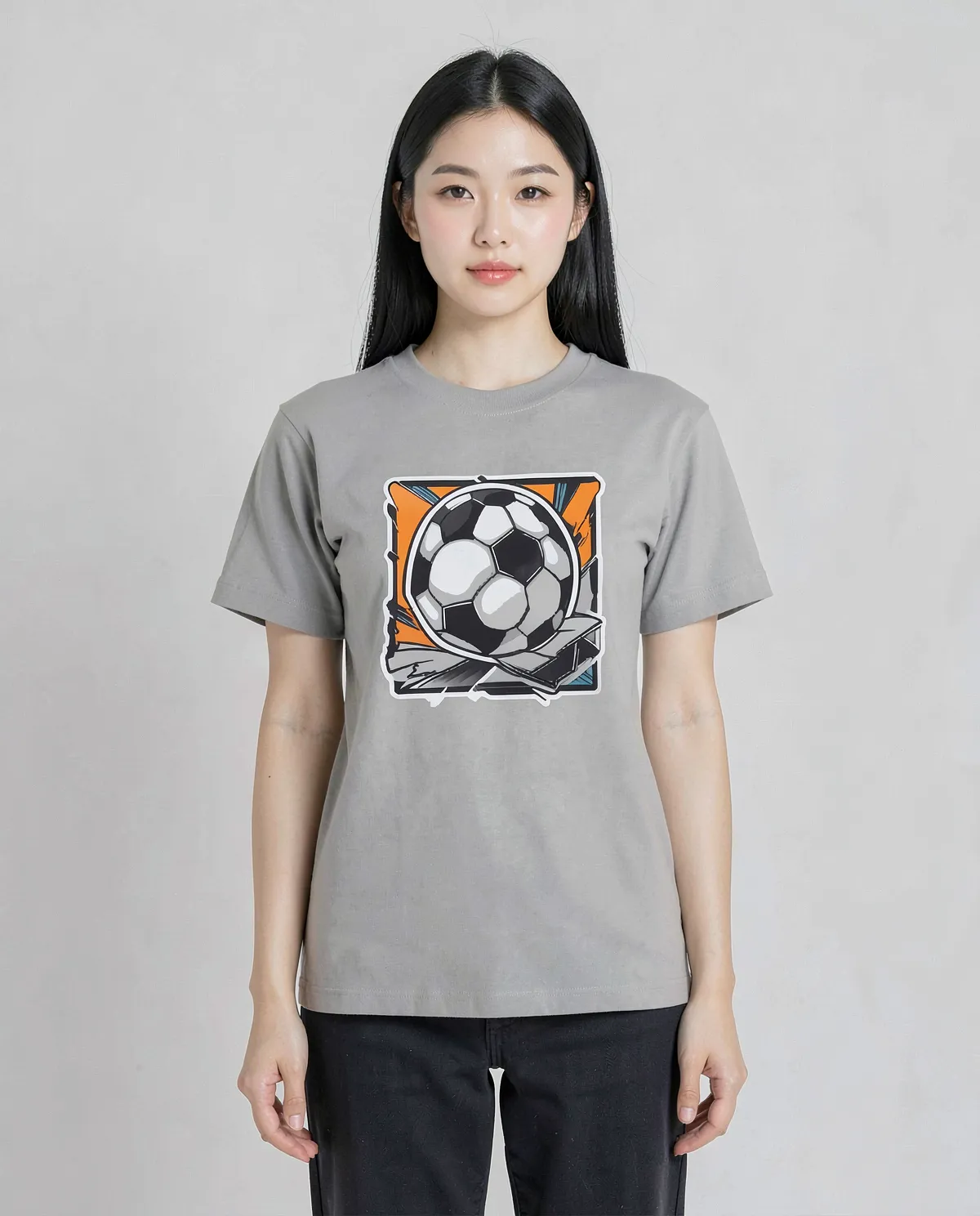 Grey T-Shirt, Modern Fit, Eco-Friendly