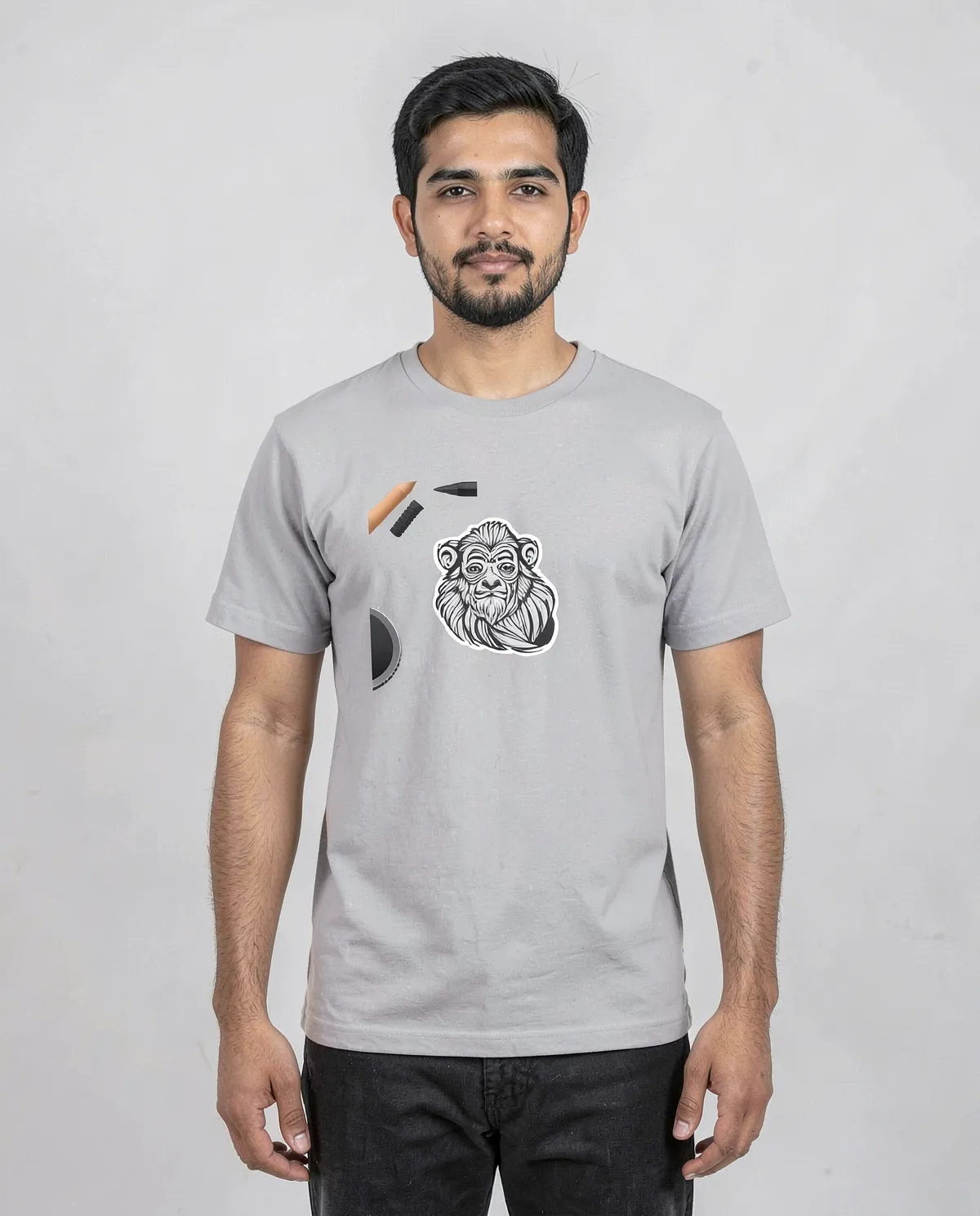 White T-Shirt Custom Print Ready 0