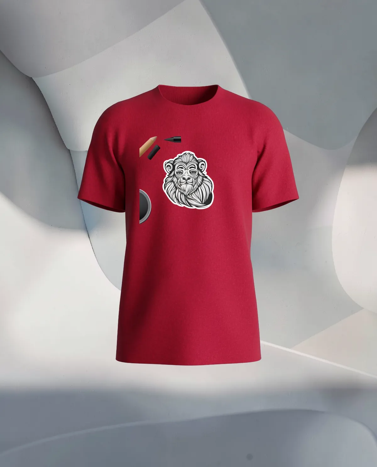 Red T-Shirt – Modern Eco-Sustainable Fit 59