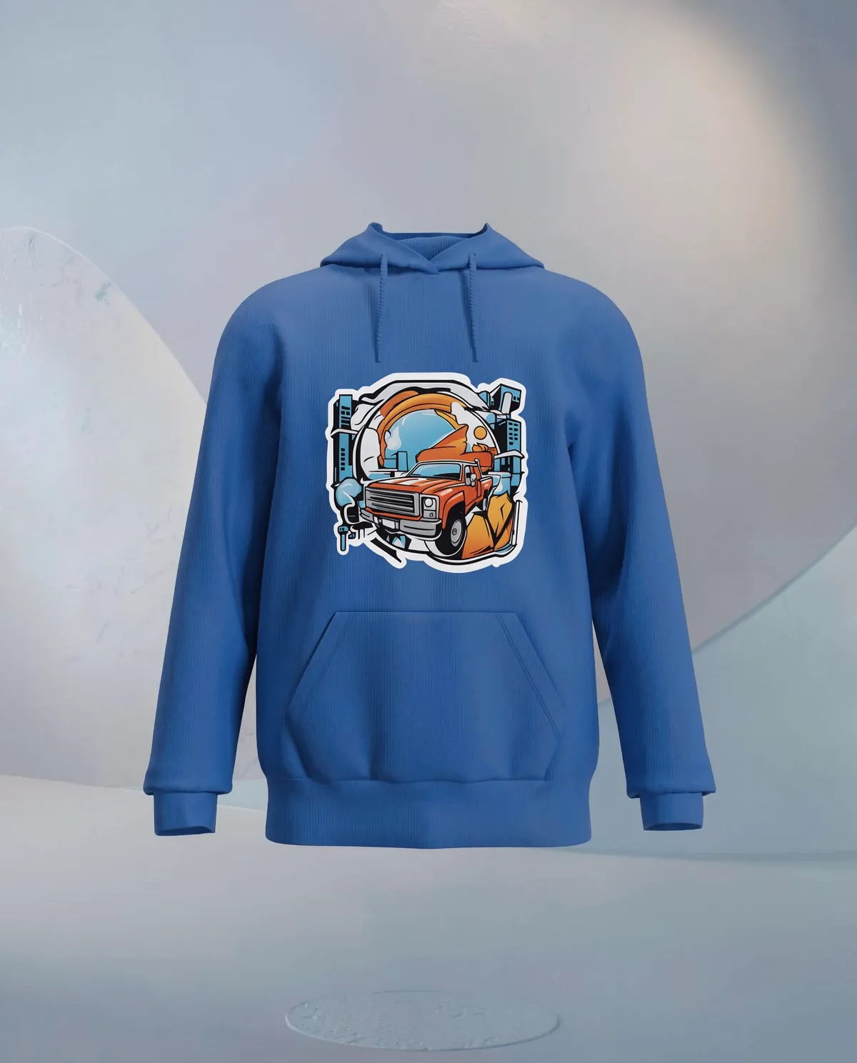 Blue Organic Cotton Sweatshirt – Soft, Eco‑Sustainable Comfort 59