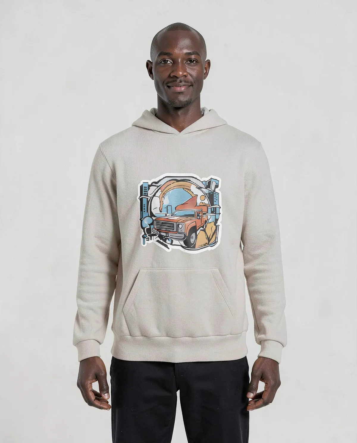 Cream Brushed Organic Sweatshirt