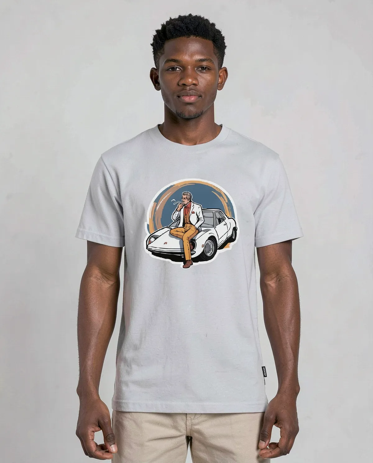 White T-Shirt with Bold Logo 0