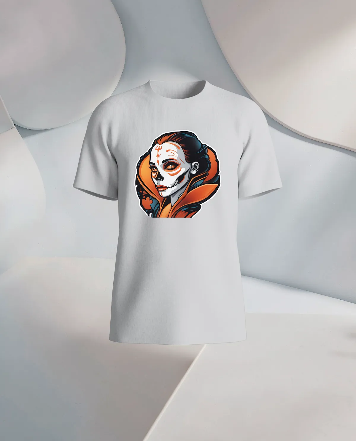 White T-Shirt with Unique Graphic 59