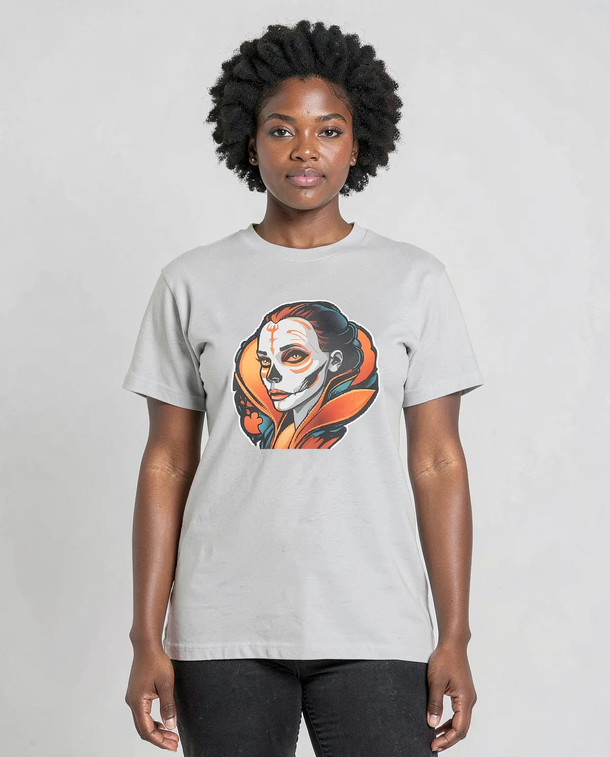 White T-Shirt with Unique Graphic 0