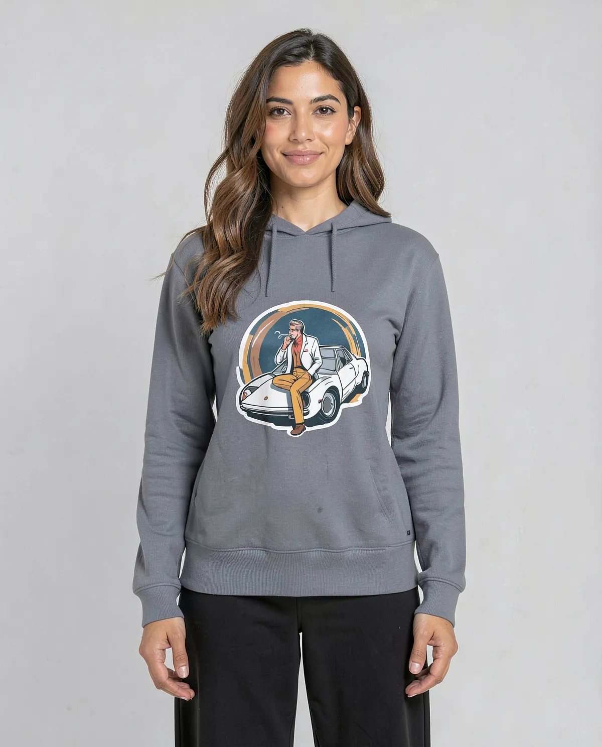 Grey Premium Sweatshirt – Brushed Organic Cotton Comfort 0