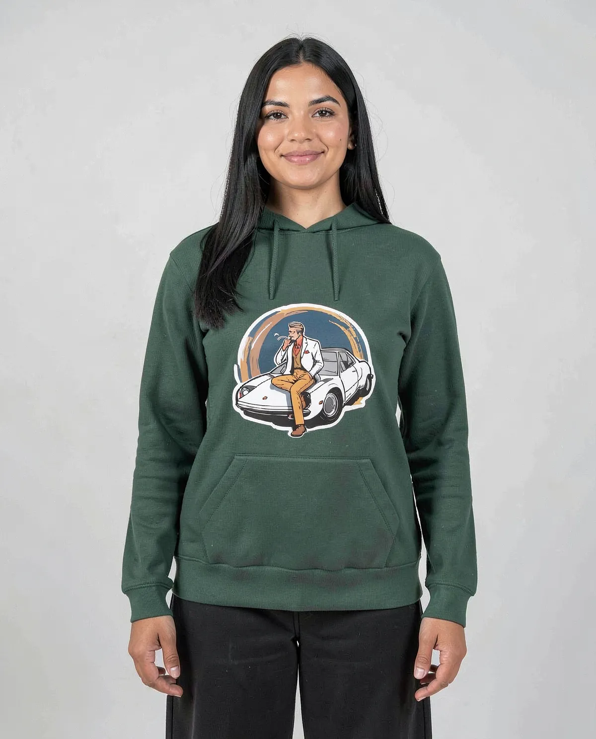 Green Brushed Organic Sweatshirt