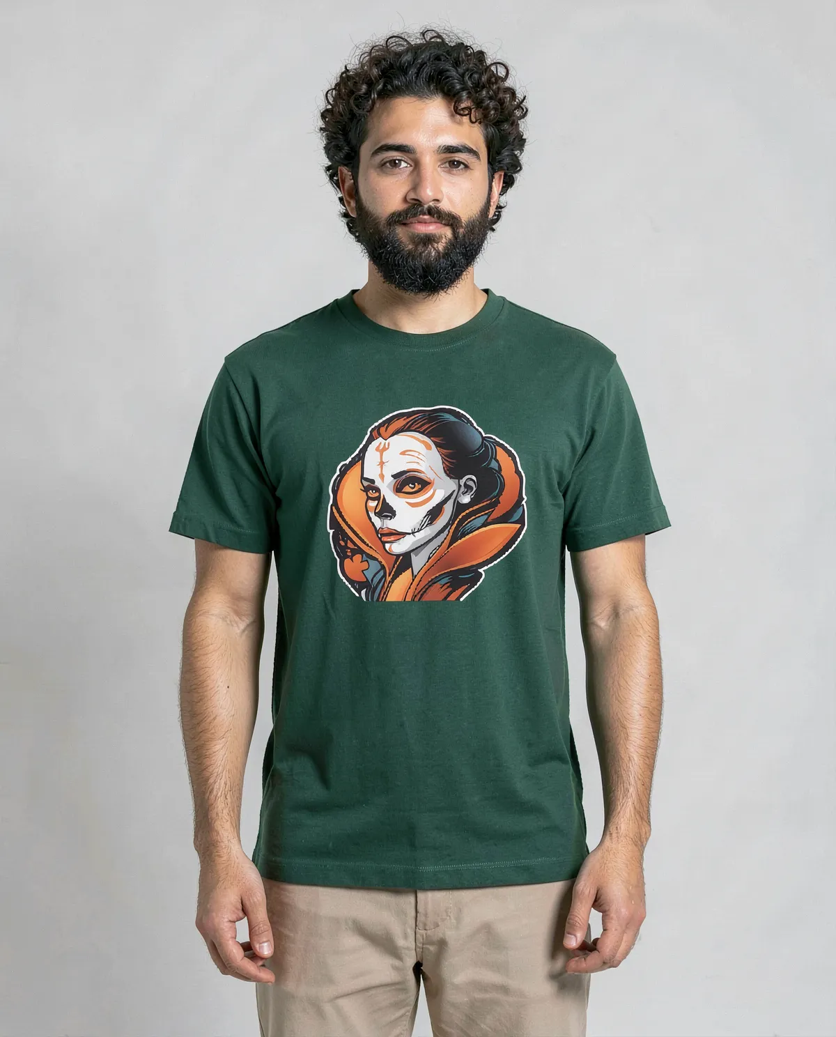 Green T-Shirt featuring Unique Graphic Design