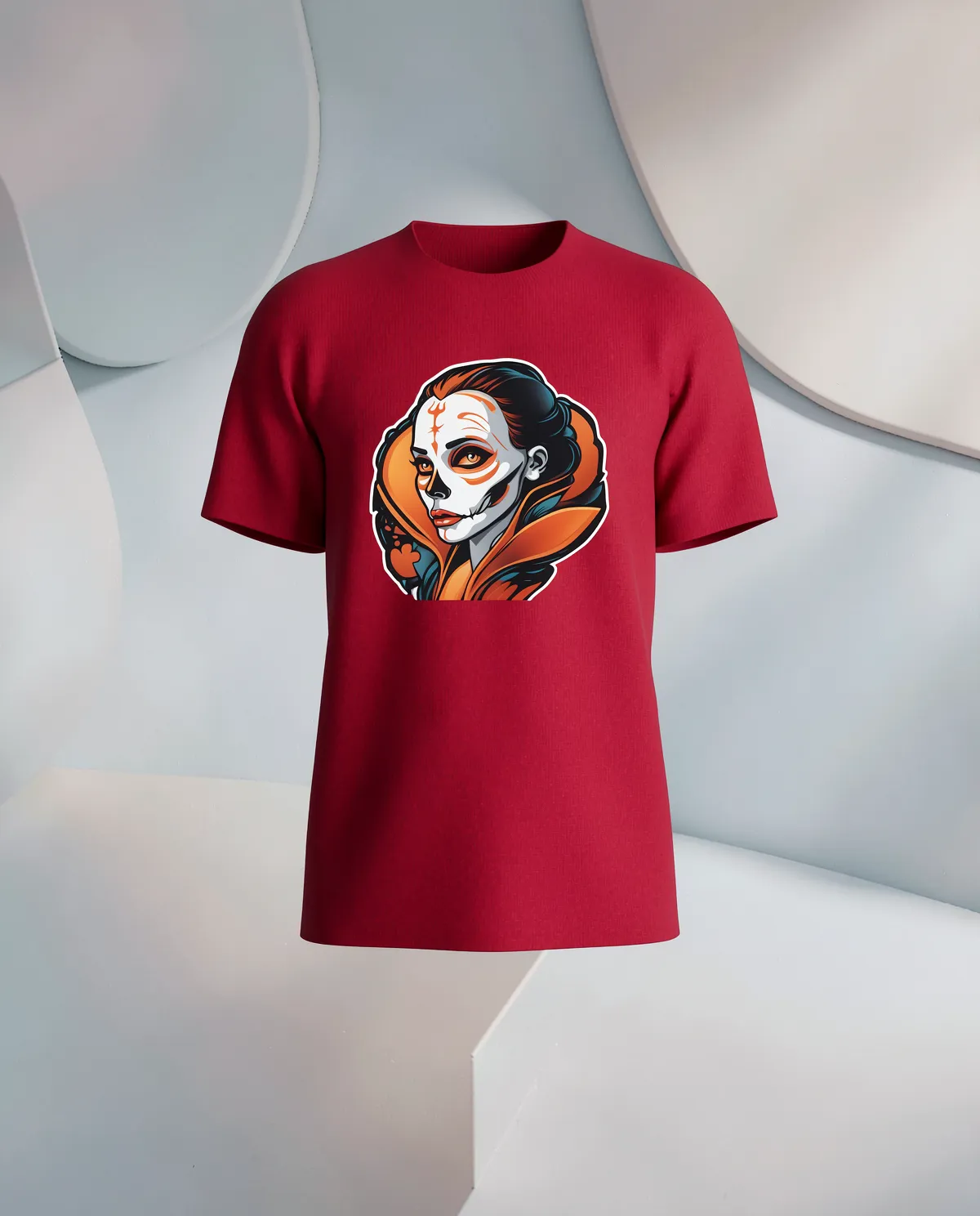 Red T-Shirt – Unique Graphic Design 59