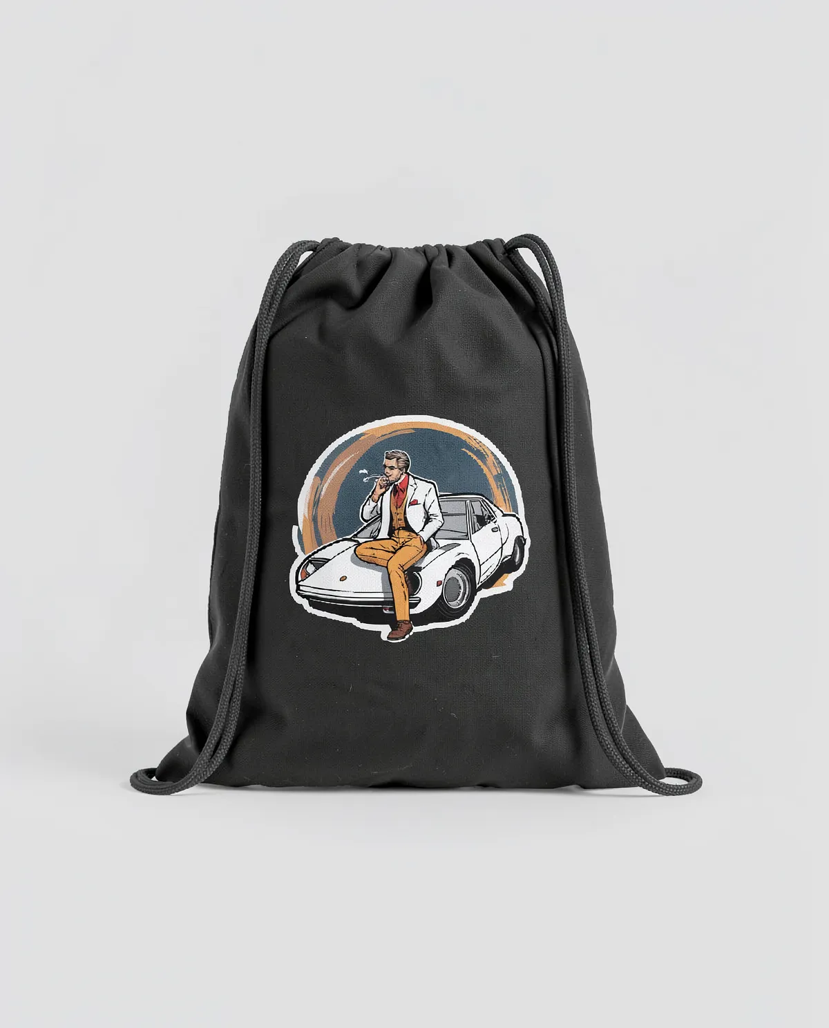 Smooth Surface Drawstring Gym Bag – 100% Cotton 0