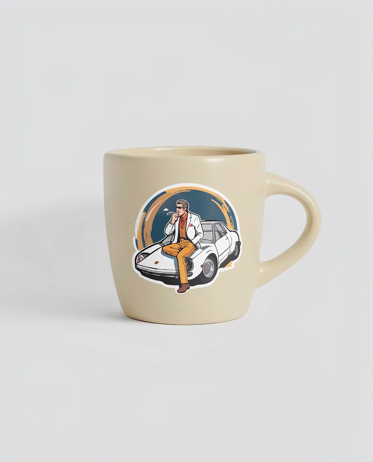 Matte Exterior Ceramic Mug 0