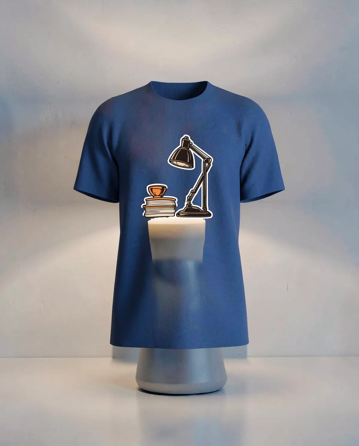 Blue Organic T-Shirt – Customizable Print 59