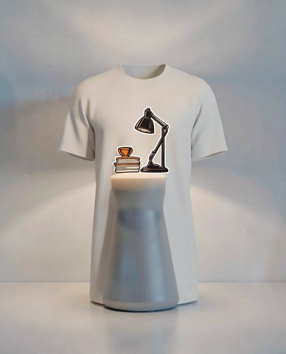 Grey T-Shirt featuring Unique Abstract Print 59