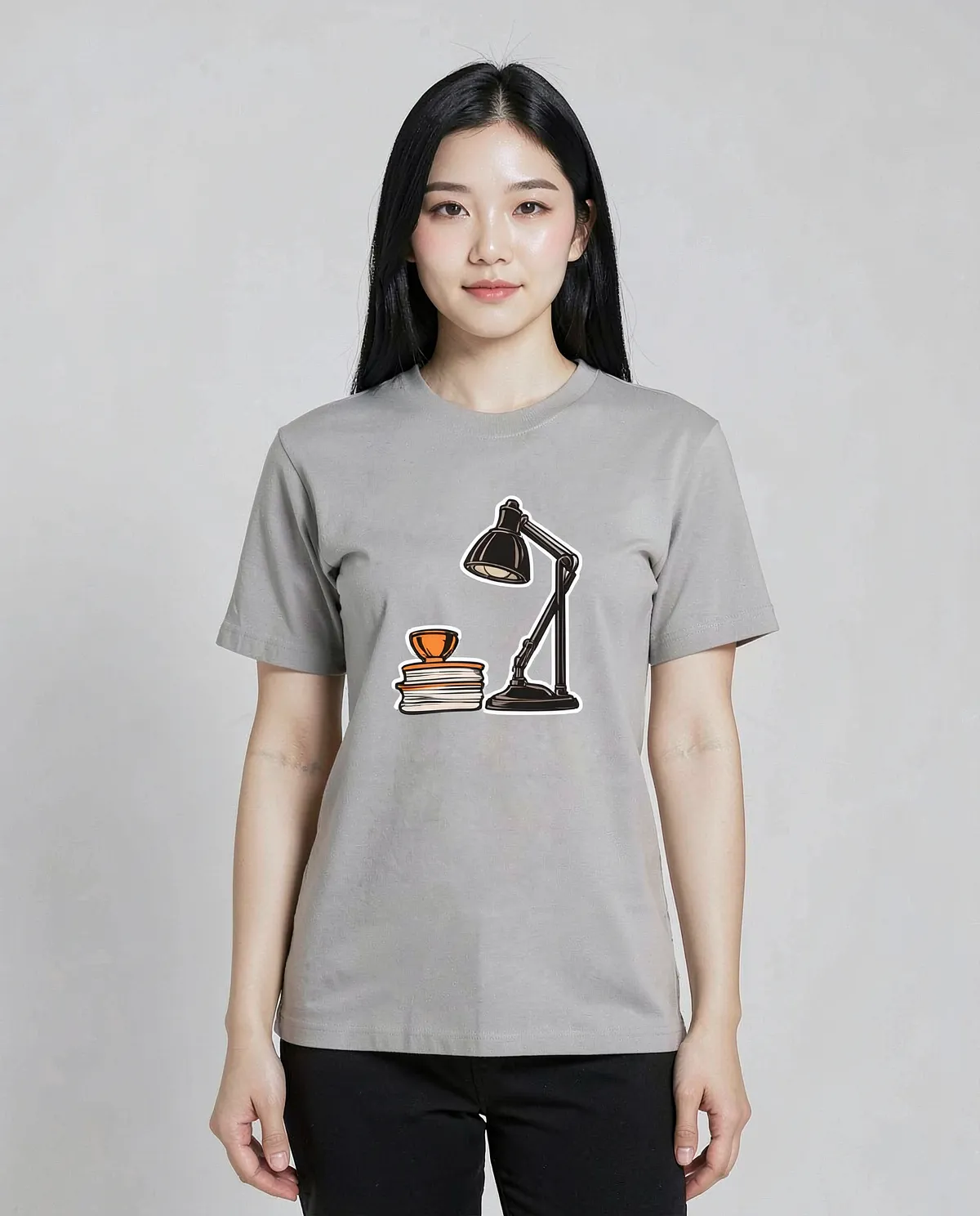 Grey T-Shirt featuring Unique Abstract Print 0