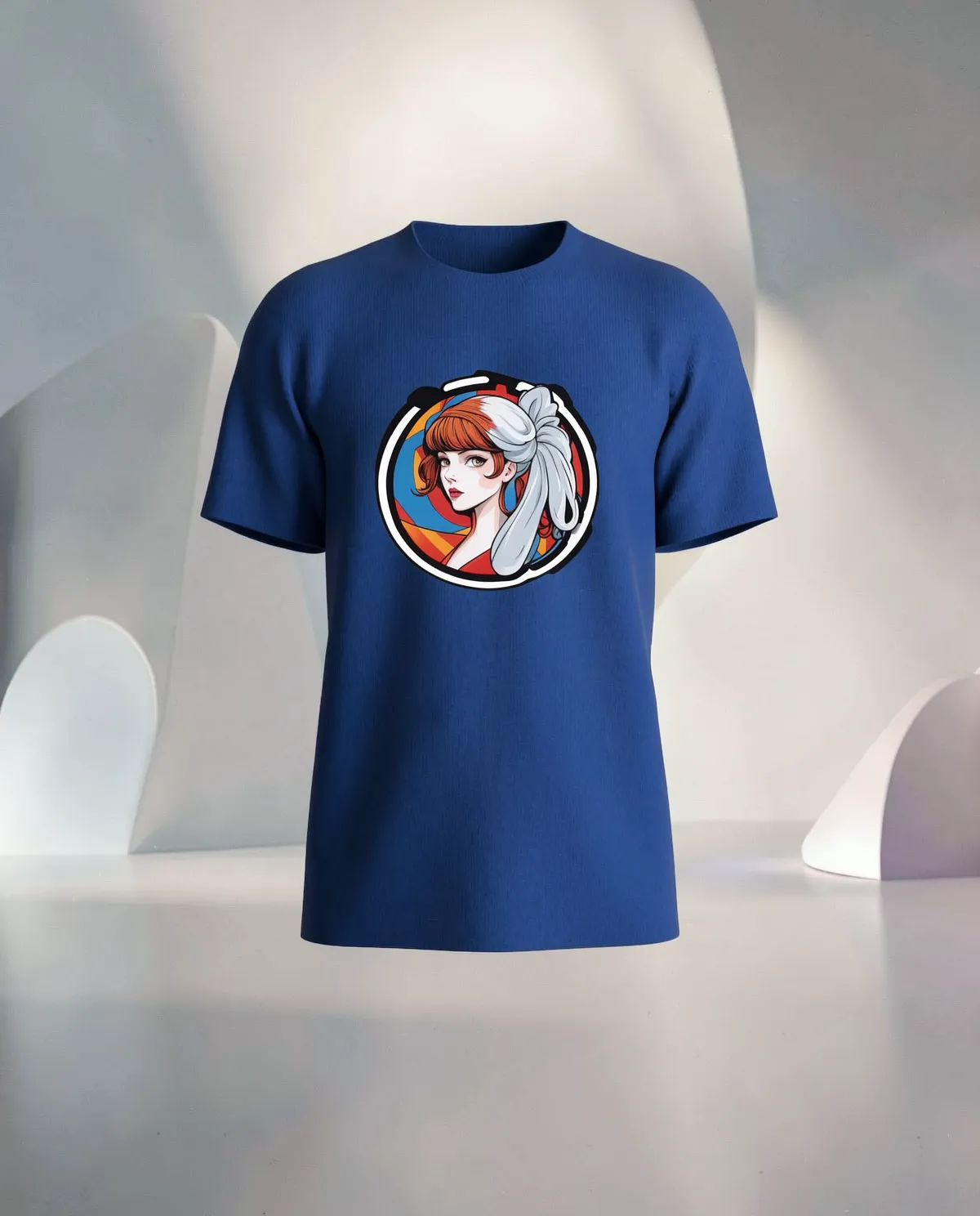 Blue T-Shirt Classic Crew Neck 59