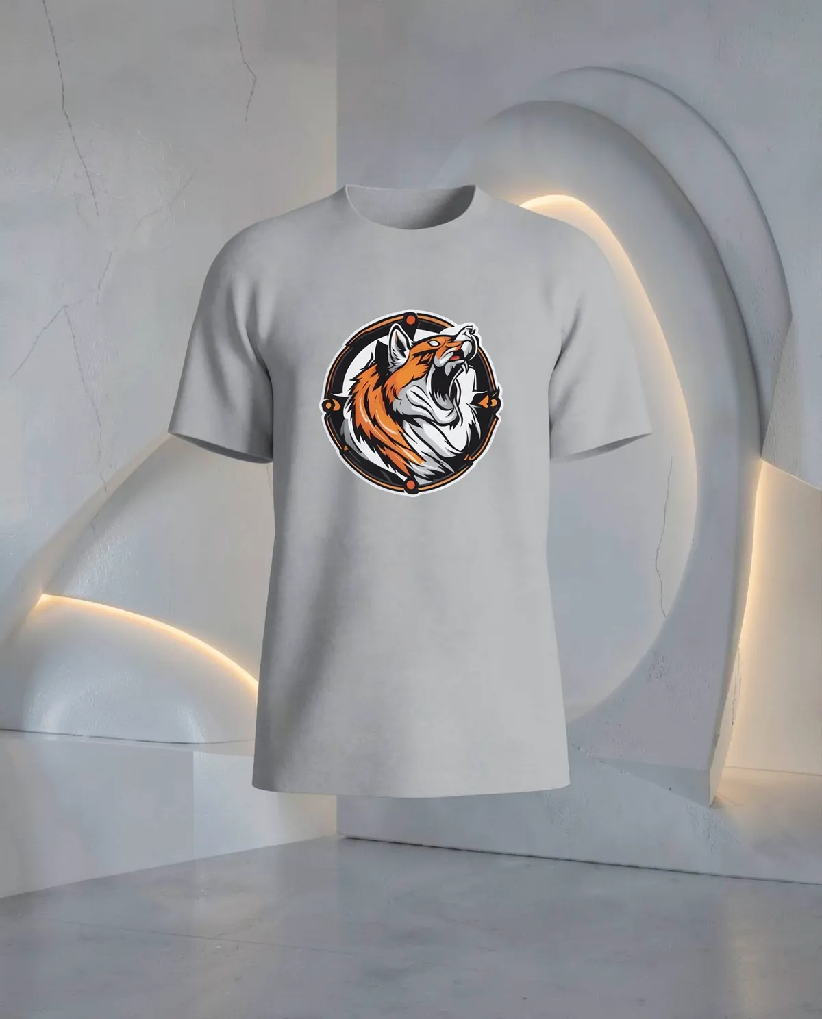 Grey T-Shirt, Modern Fit, Eco-Friendly 59