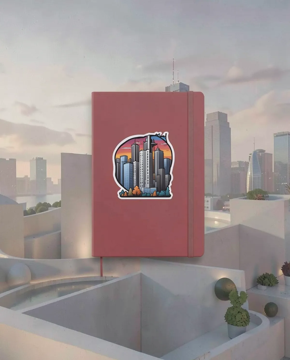 Customizable Notebook with Bold Graphic Design 59