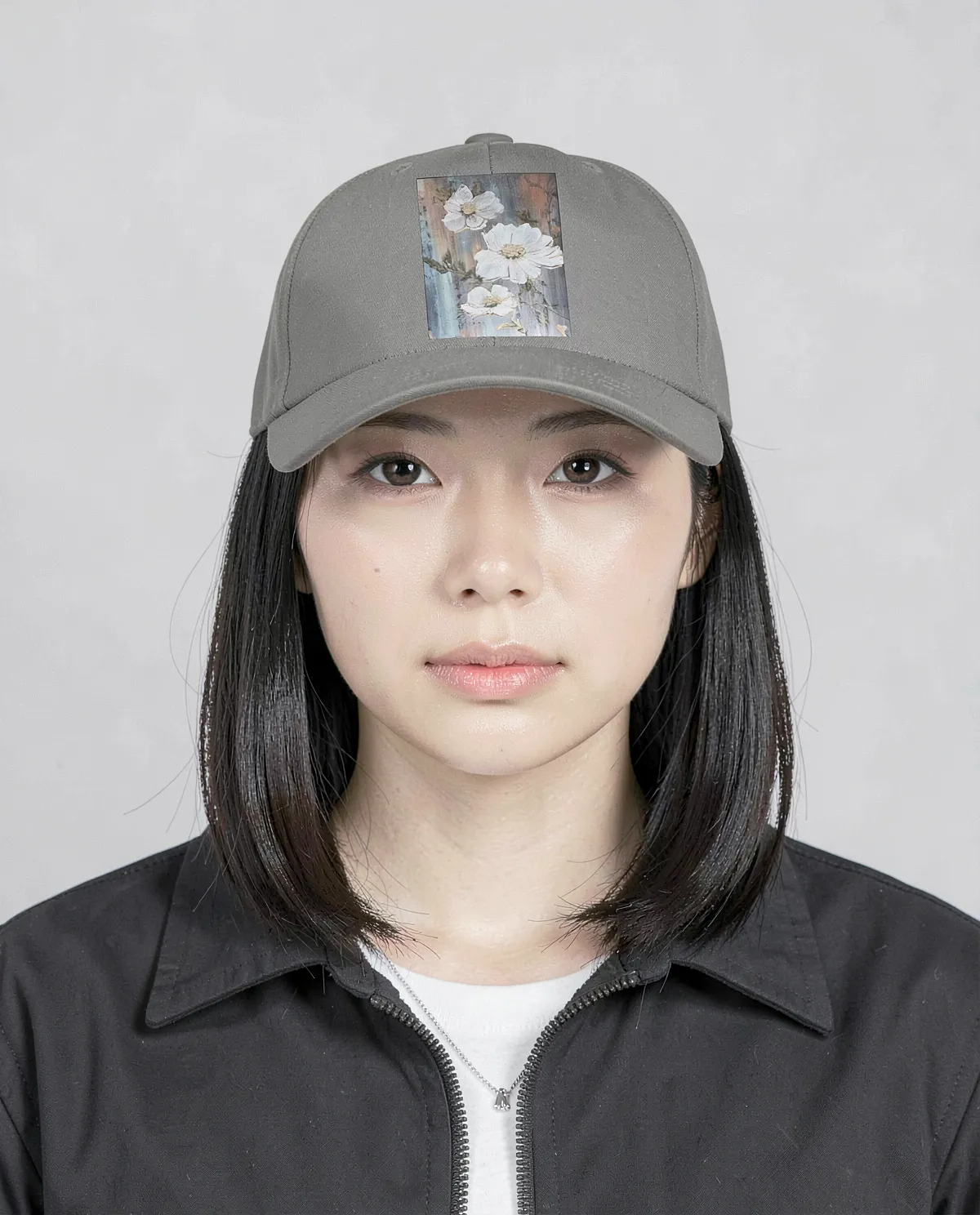 Khaki Cap with Adjustable Velcro Closure 0