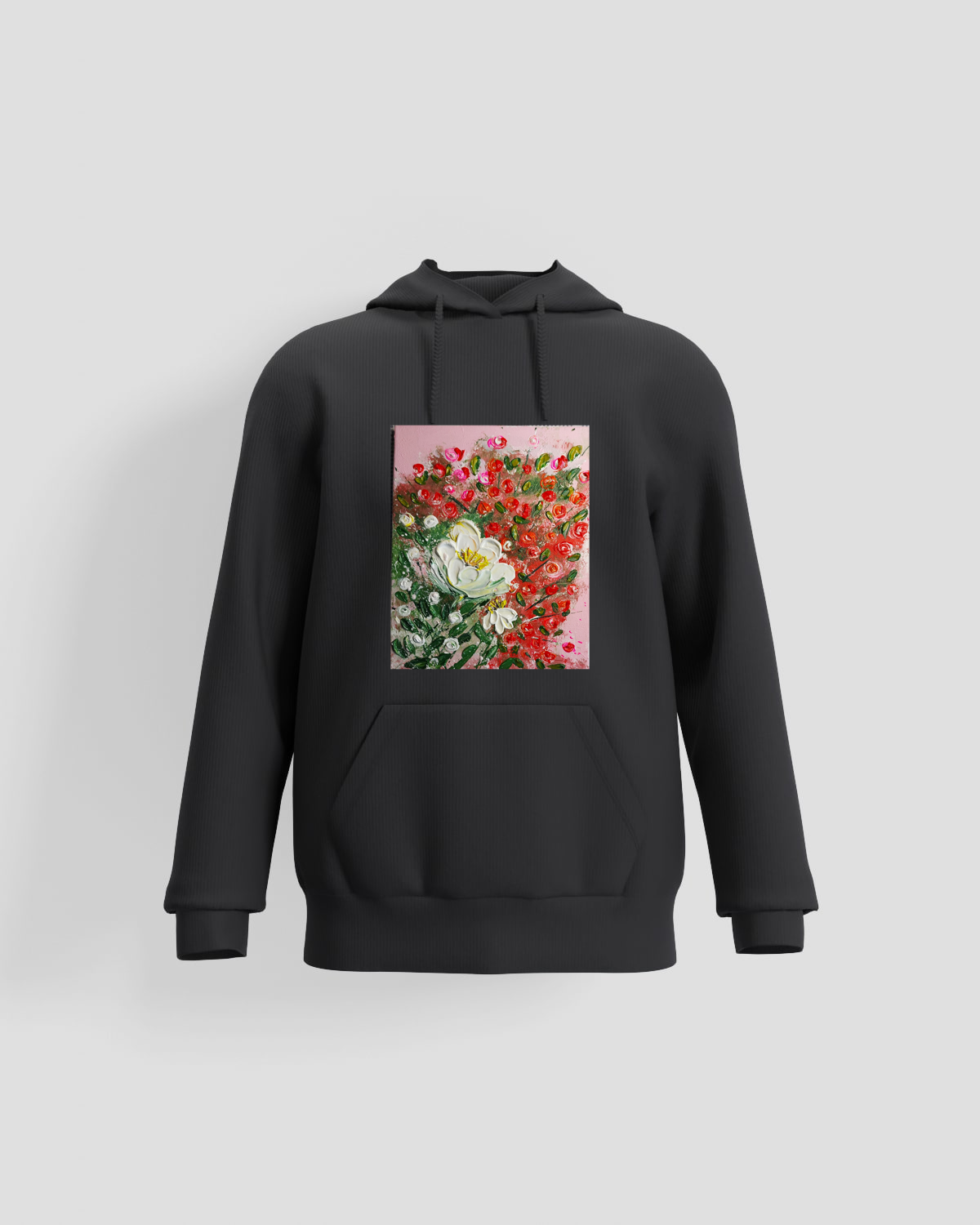 Black Unisex Sweatshirt with Set-In Sleeves 59