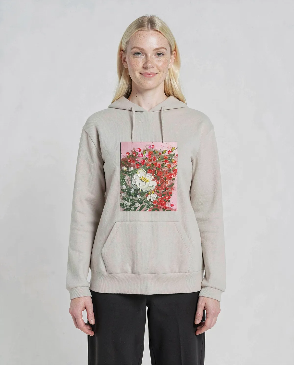 Cream Organic Brushed Sweatshirt 0