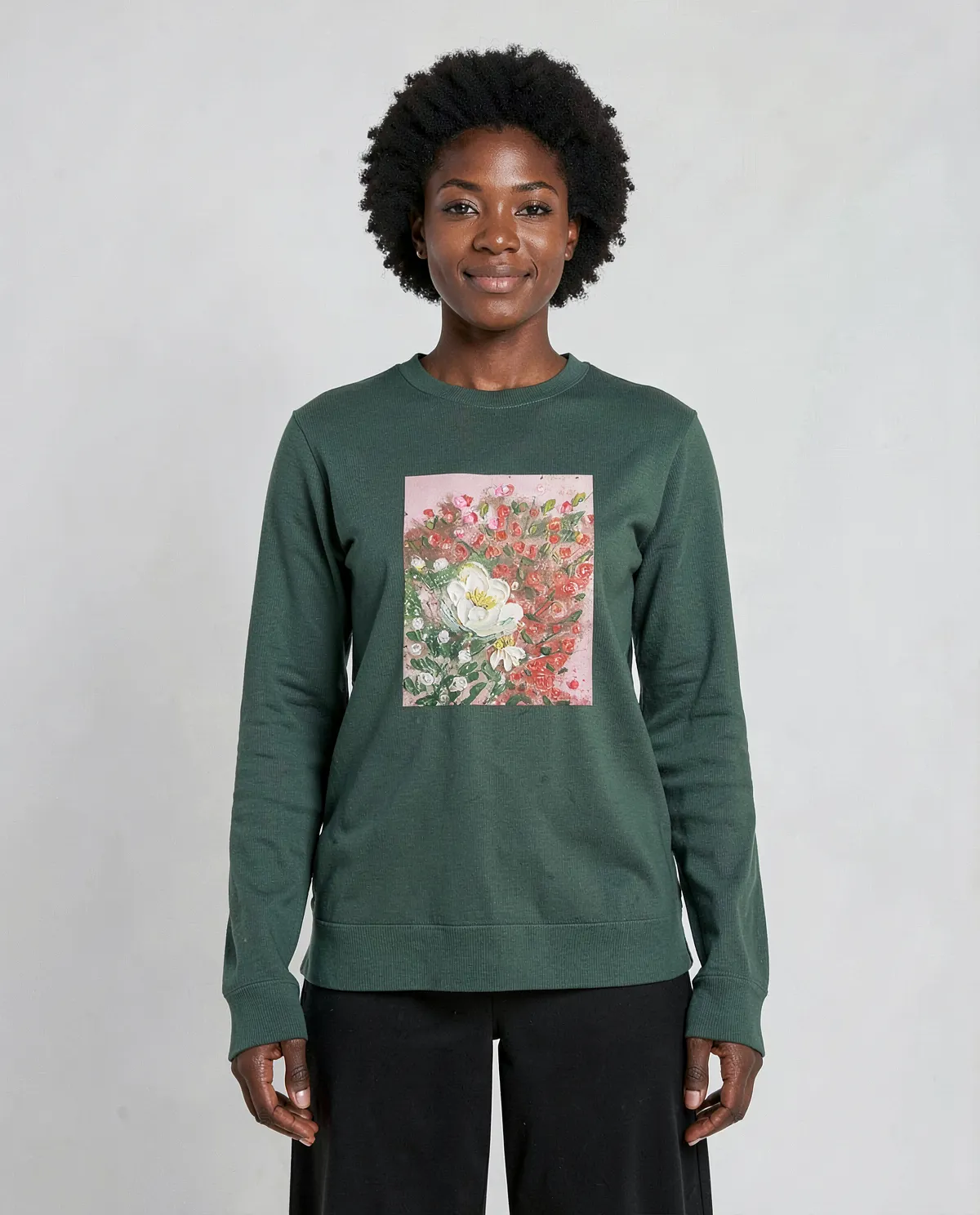 Green Organic Cotton Sweatshirt 0