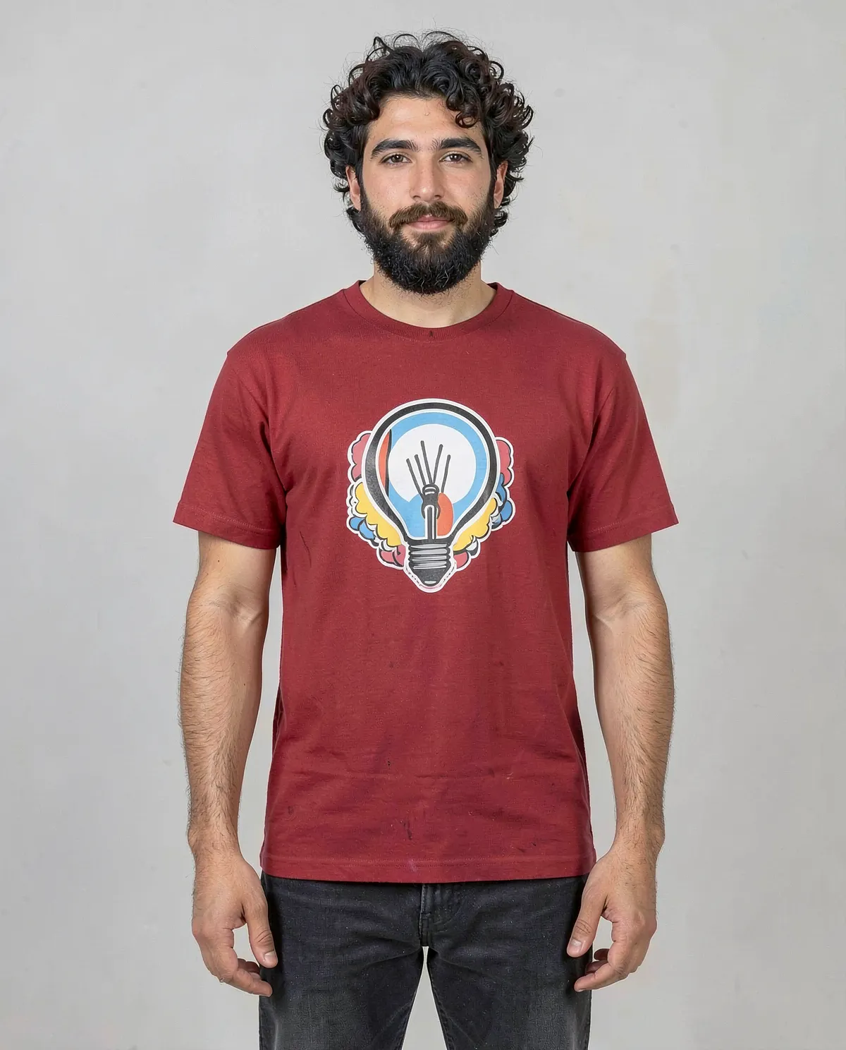 Red T-Shirt, Organic Cotton, Modern Fit 0