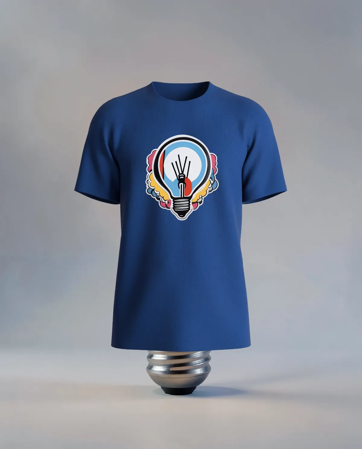 Blue T-Shirt with Custom Print 59