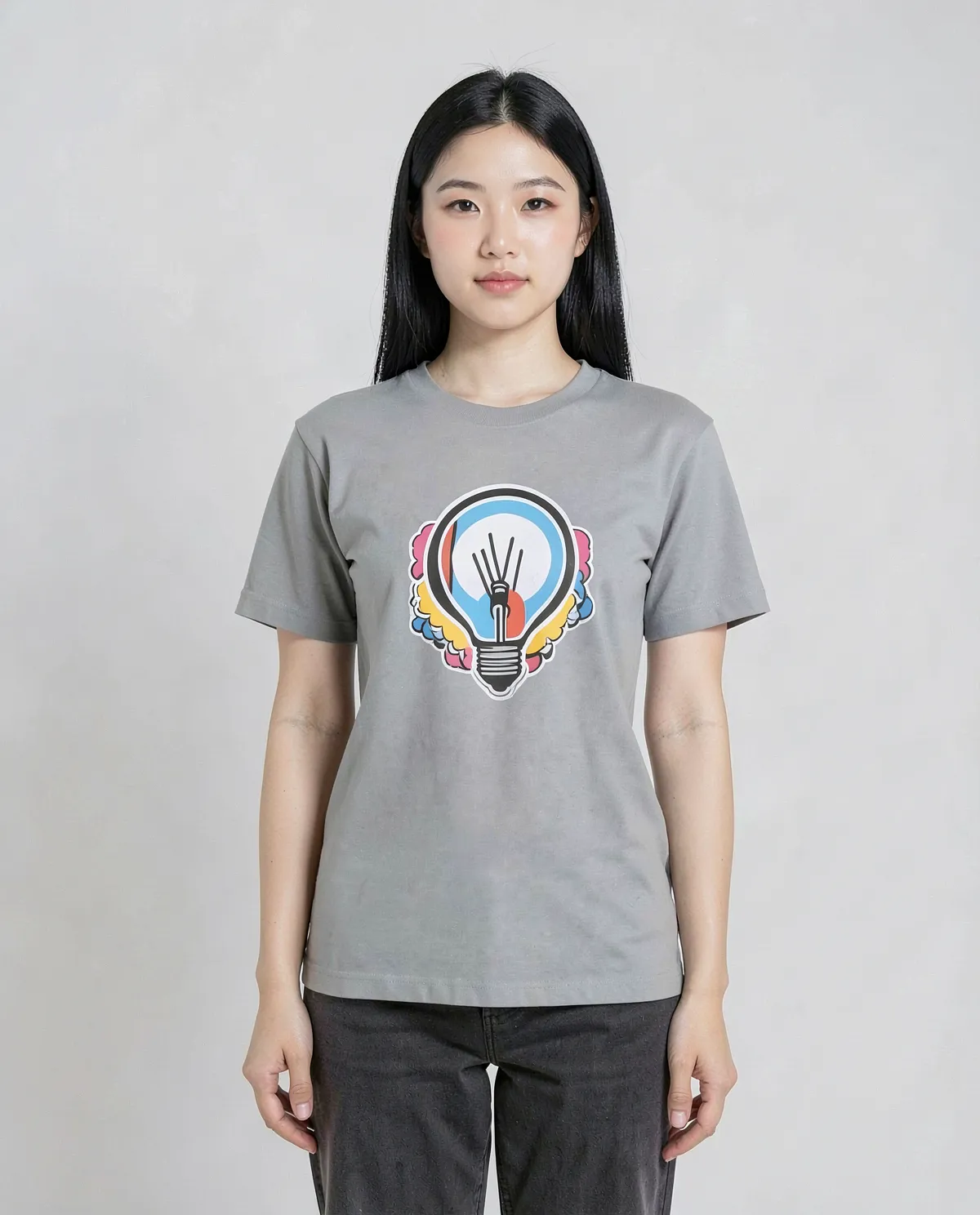 Grey T-Shirt – Modern Fit, Eco‑Sustainable Cotton