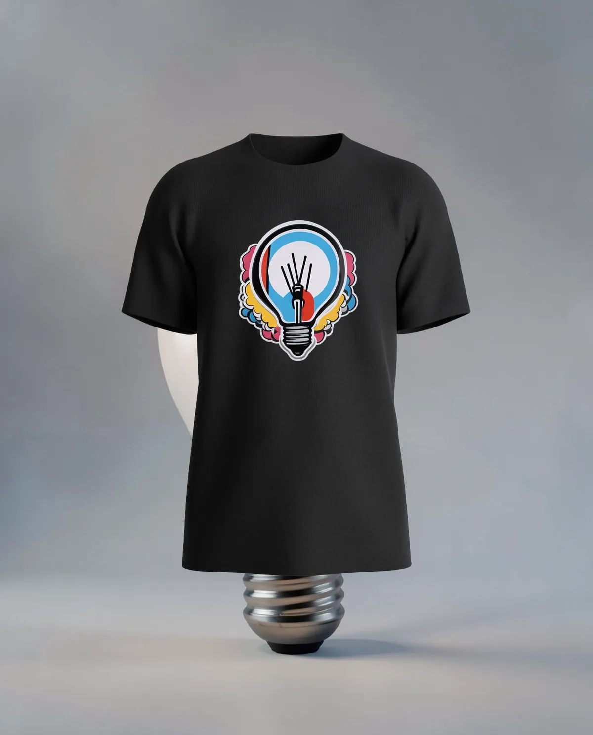 Black T-Shirt with Custom Logo 59
