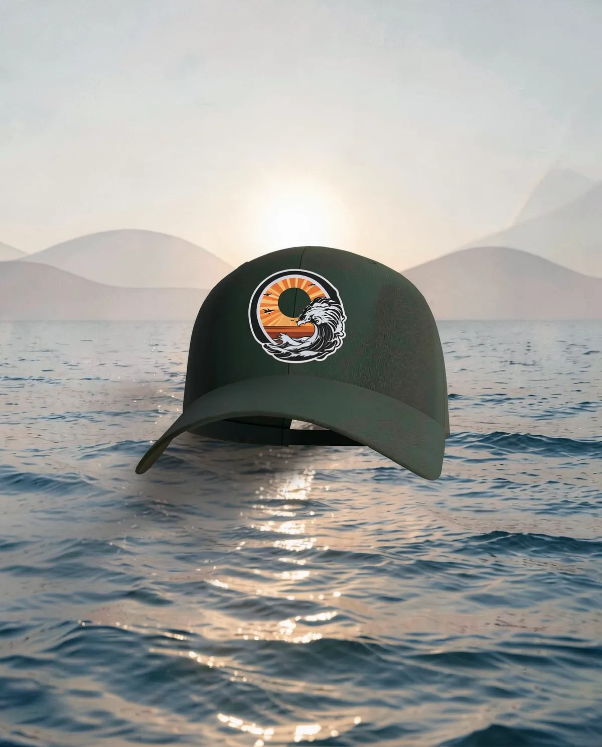 Green Eco-Friendly Cotton Cap with Velcro Closure 59