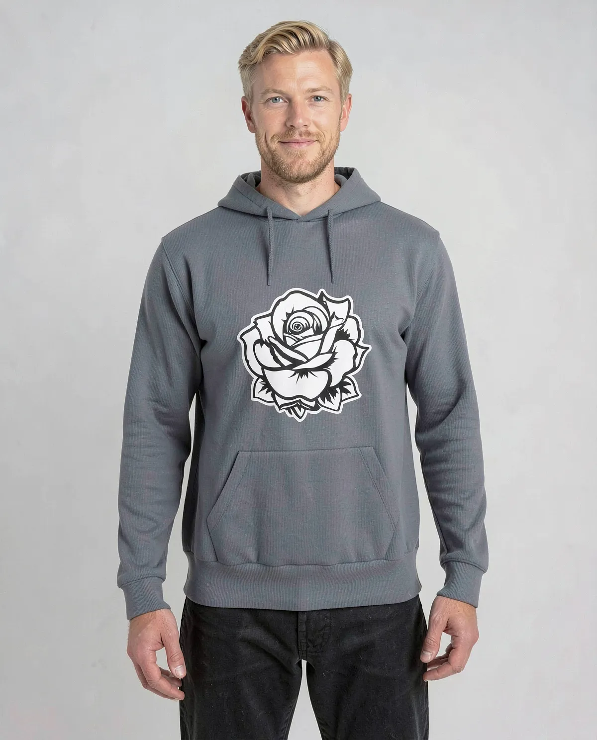 Grey Brushed Organic Cotton Sweatshirt 0