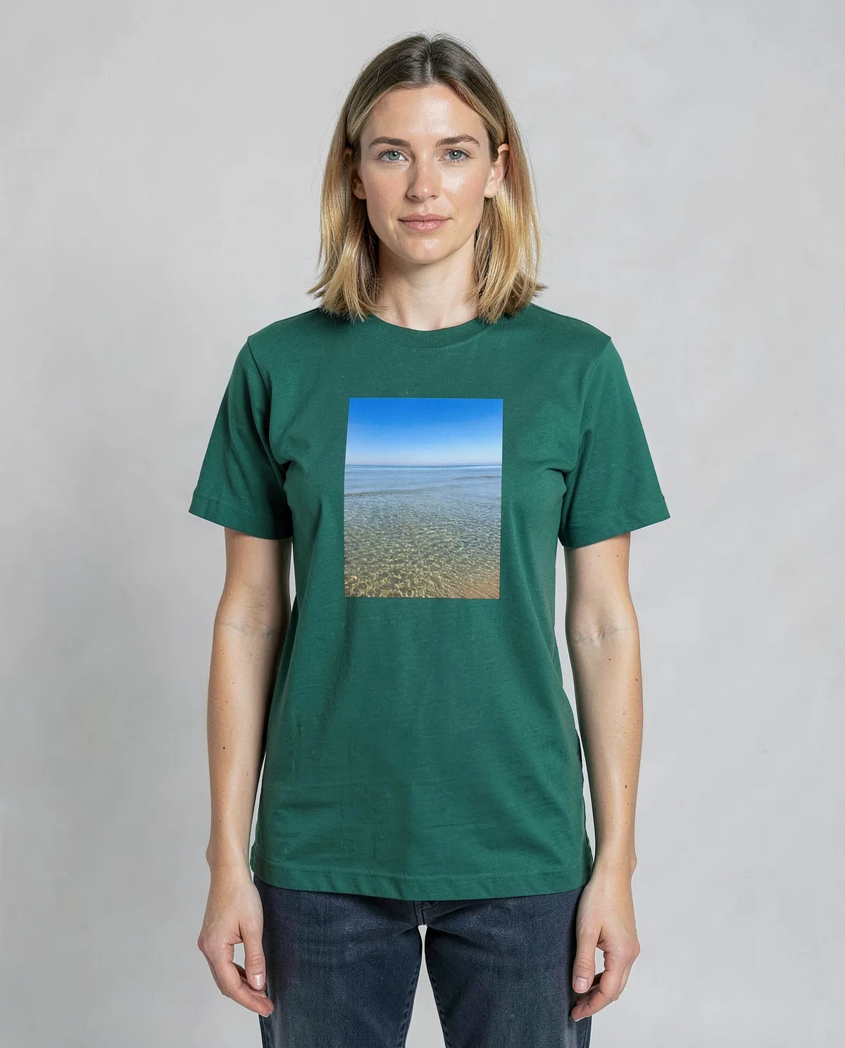 Green T-Shirt, 100% Organic Cotton, Modern Fit 0