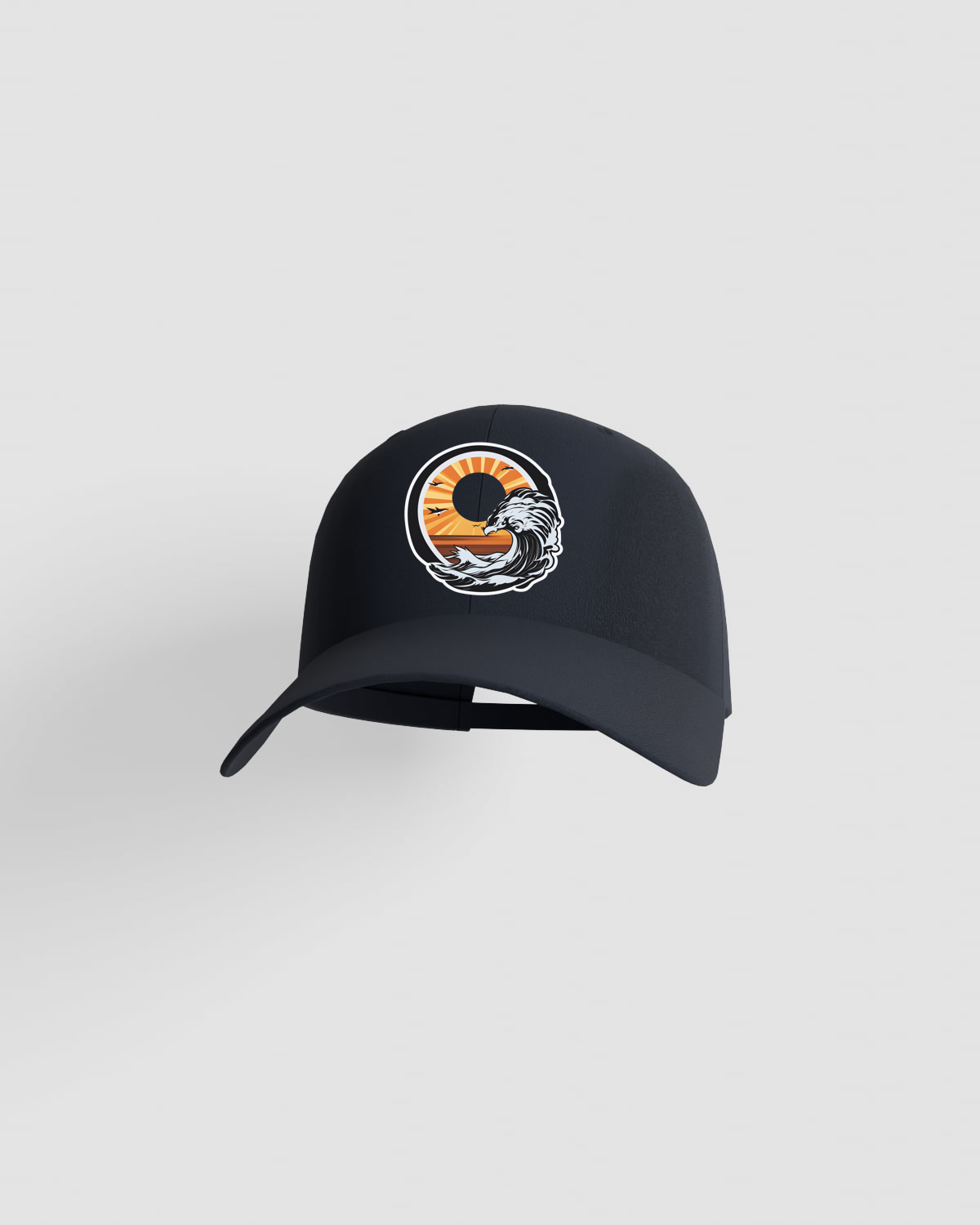 Navy 5-Panel Cotton Cap with Velcro Closure 59
