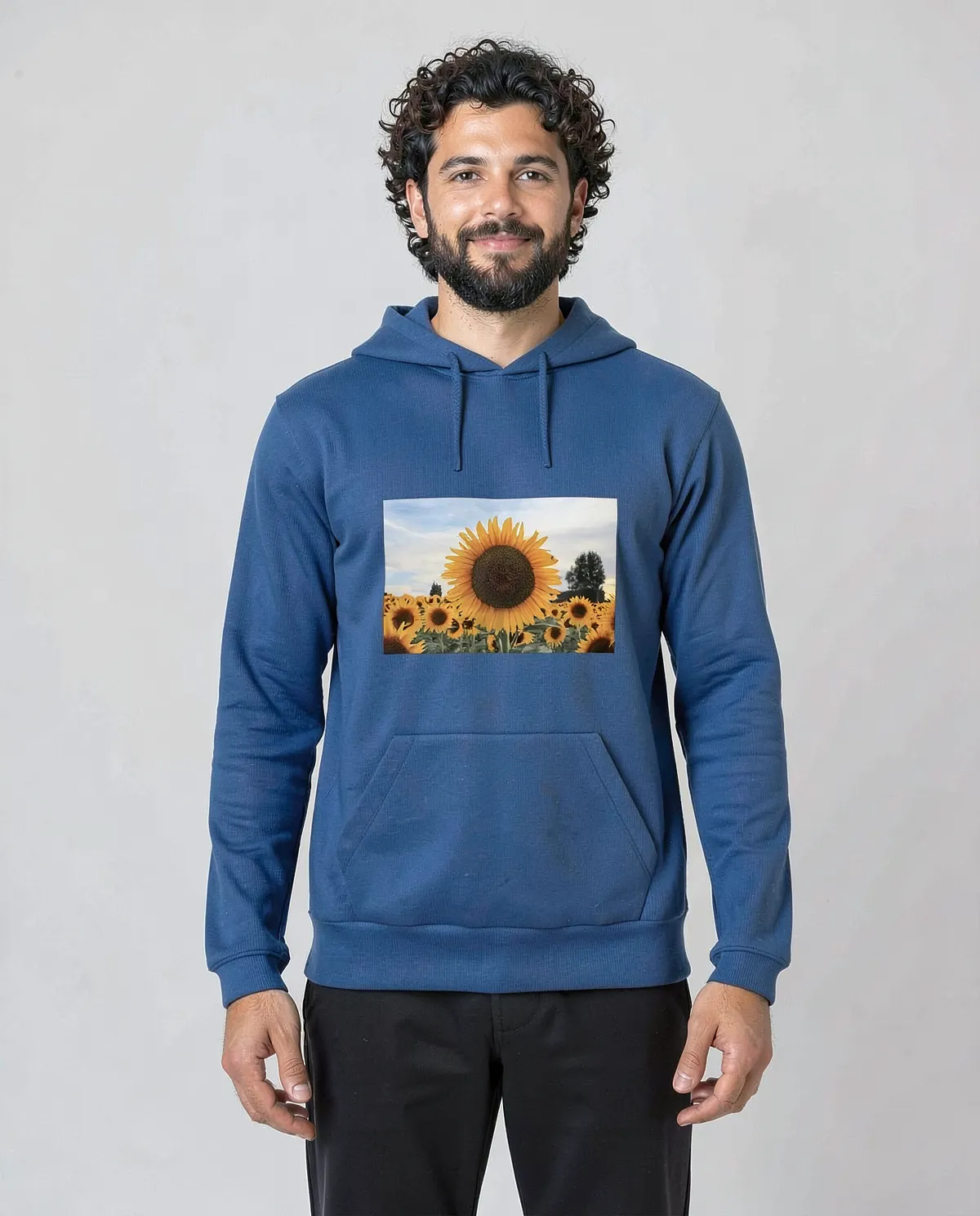 Blue Organic Brushed Sweatshirt 0