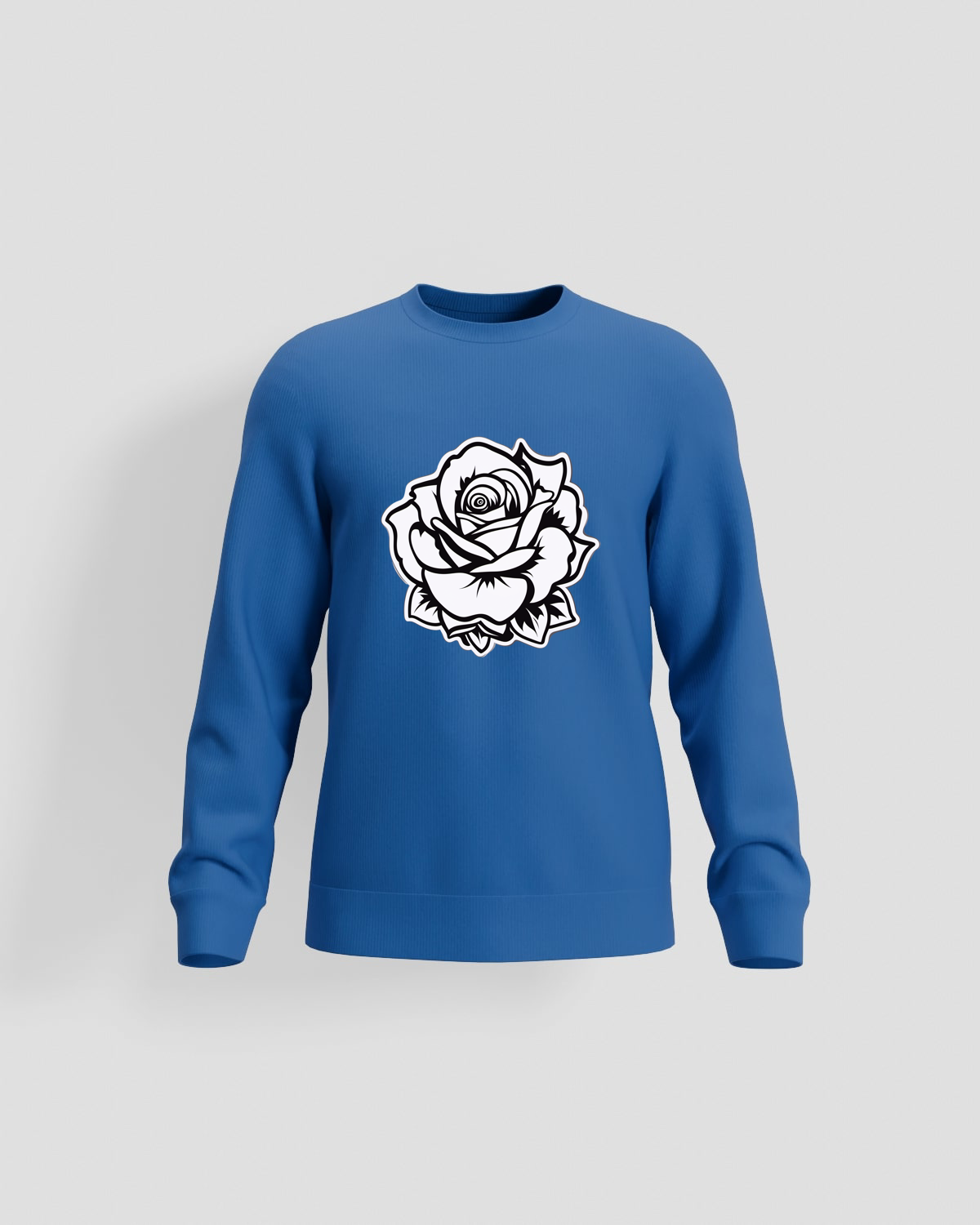 Blue Brushed Organic Cotton Sweatshirt 59