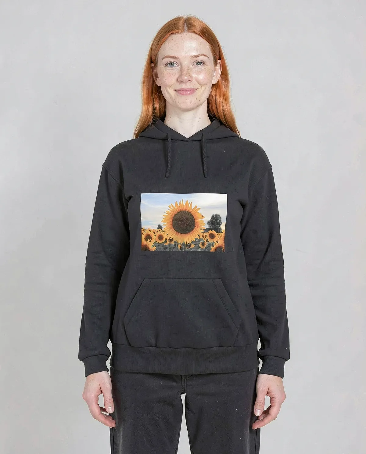 Black Unisex 100% Cotton Sweatshirt 0