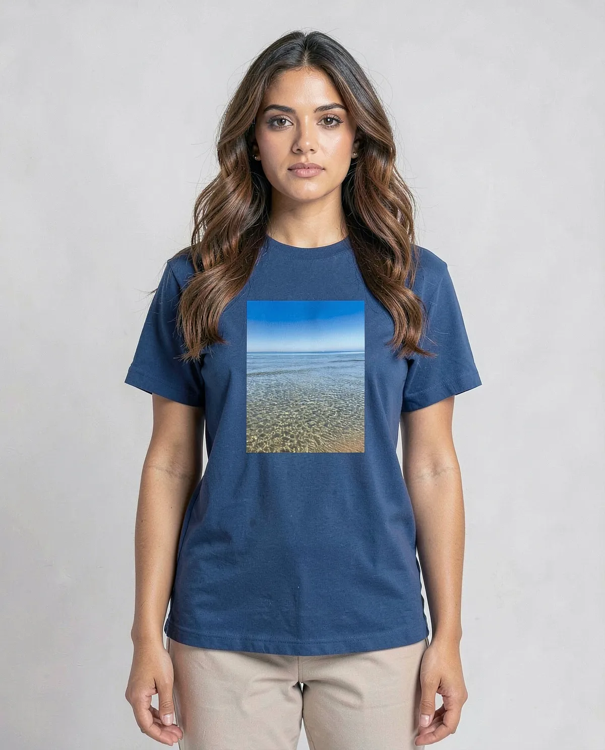 Blue T-Shirt with Bold Graphic 0