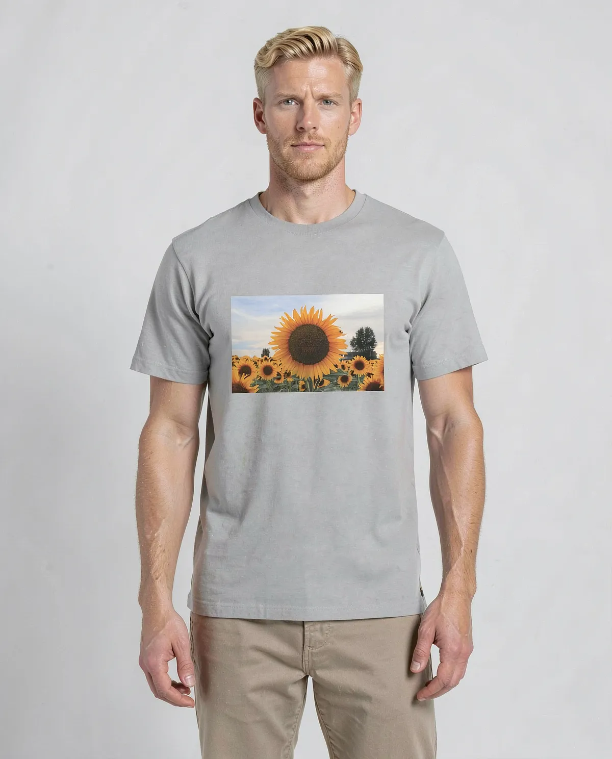 Grey T-Shirt – 100% Organic Cotton, Modern Fit 0