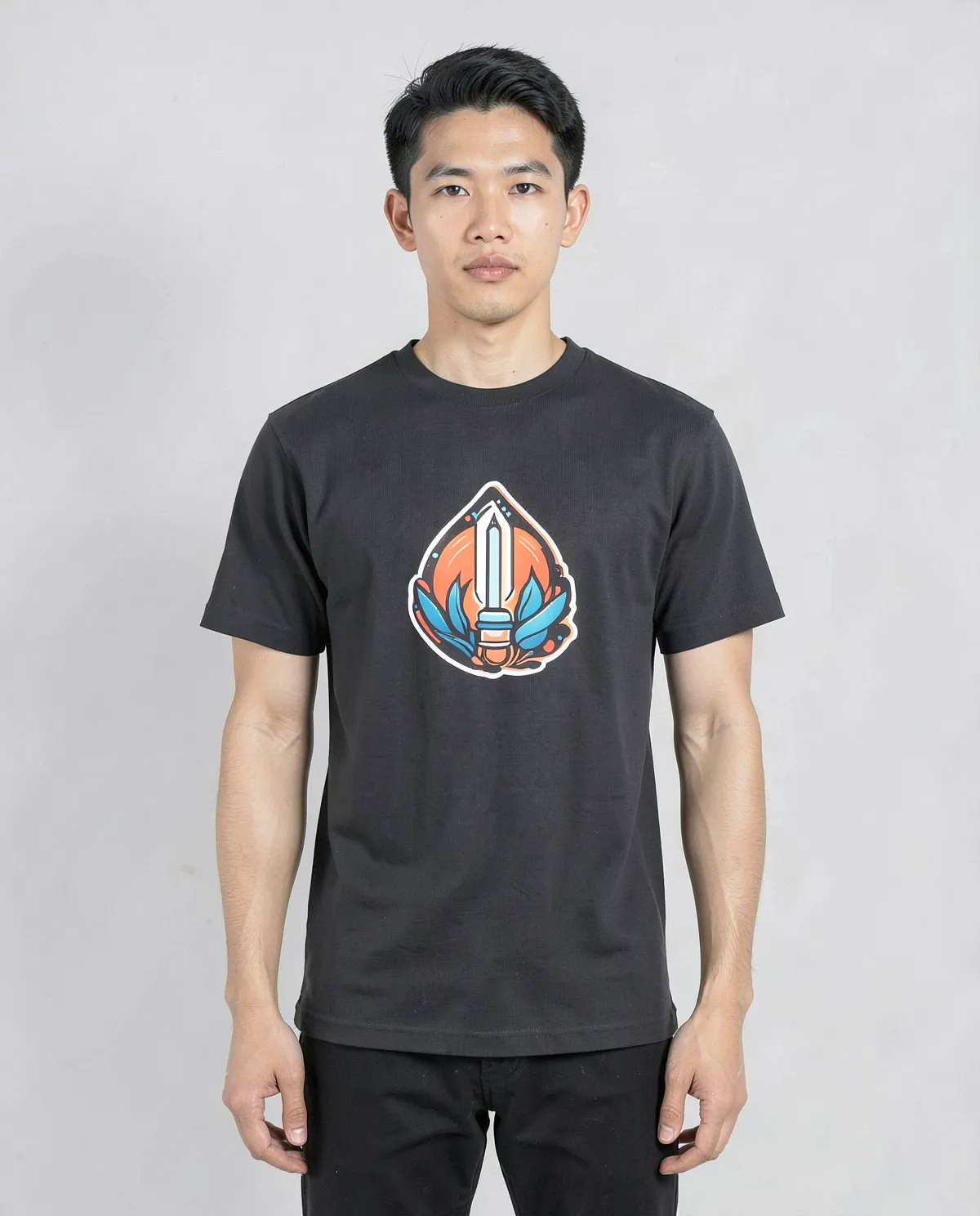 T-Shirt Nero – Eco Cotton Vestibilità Moderna 0