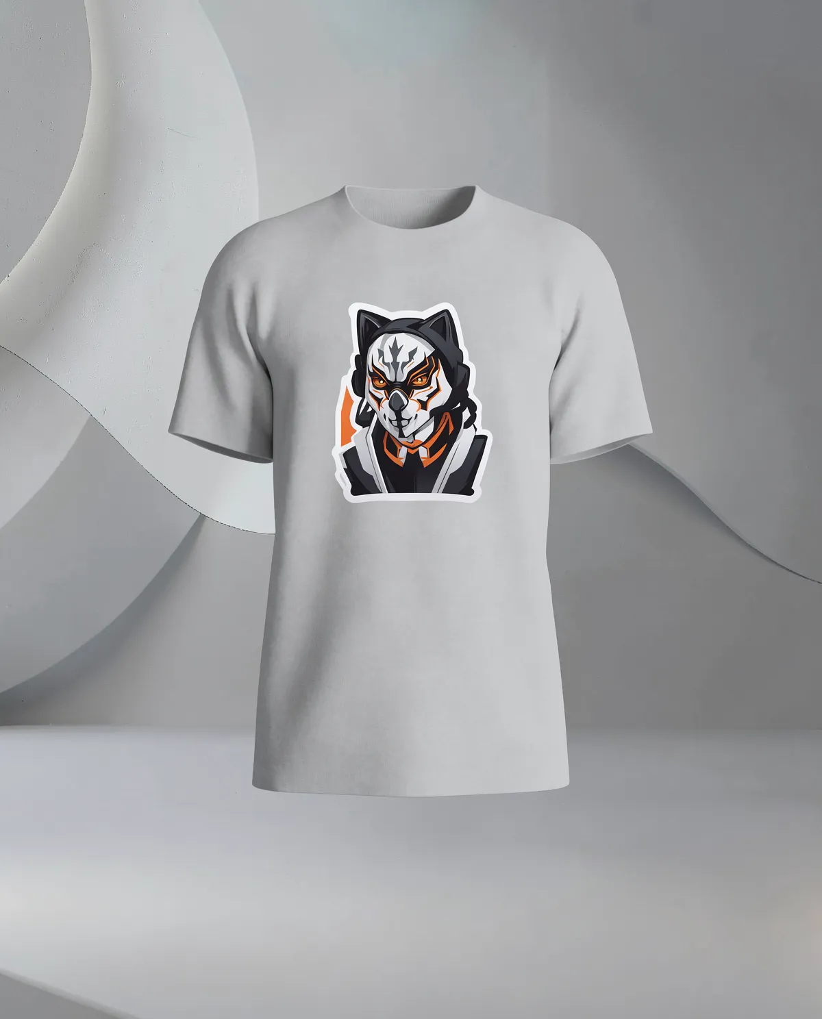 Grey T-Shirt with Bold Graphic 59