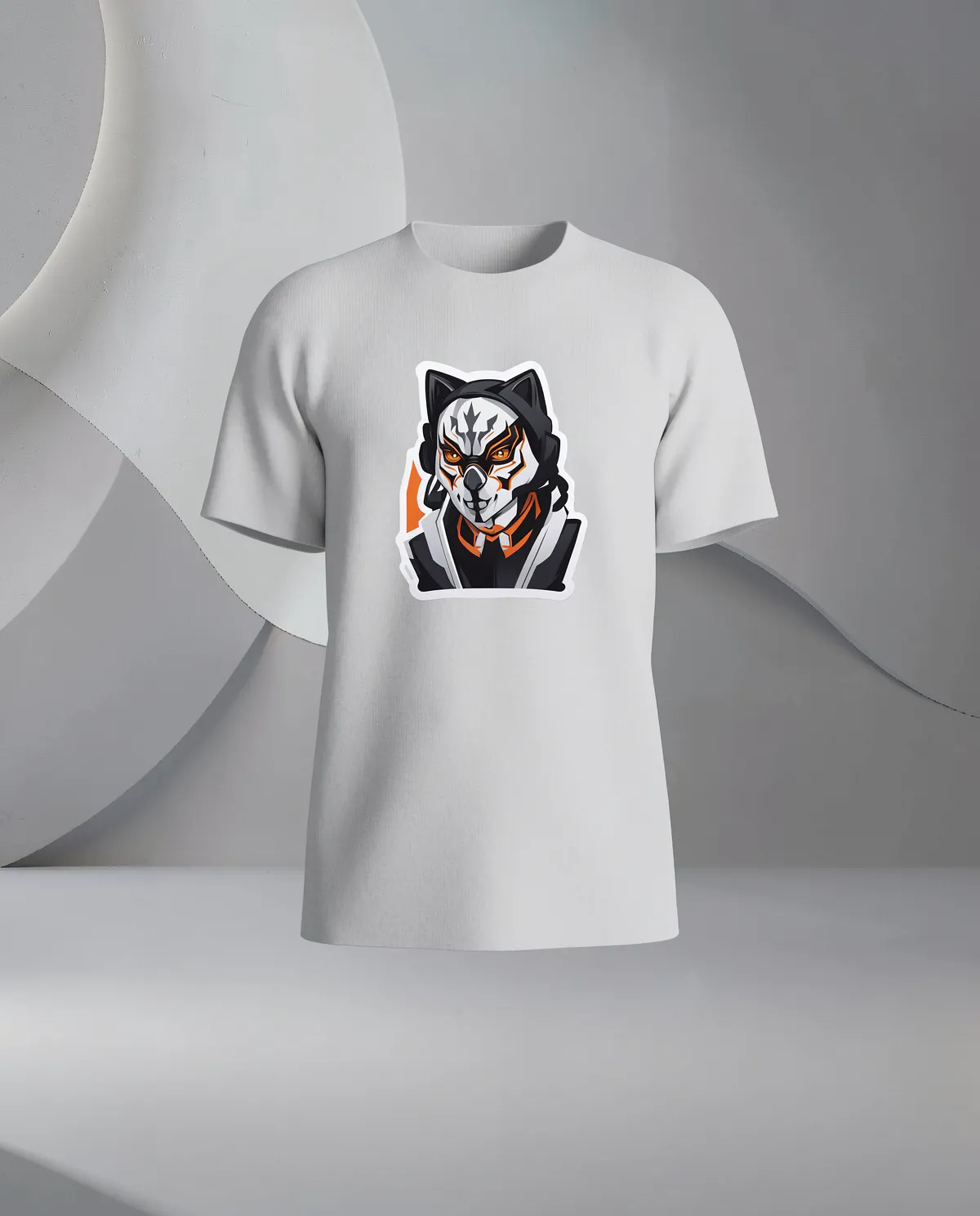 T‑shirt blanc avec graphique audacieux 59