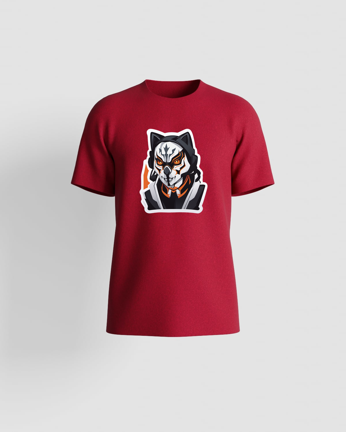 Red Eco-Friendly T-Shirt with Bold Graphic Print 59