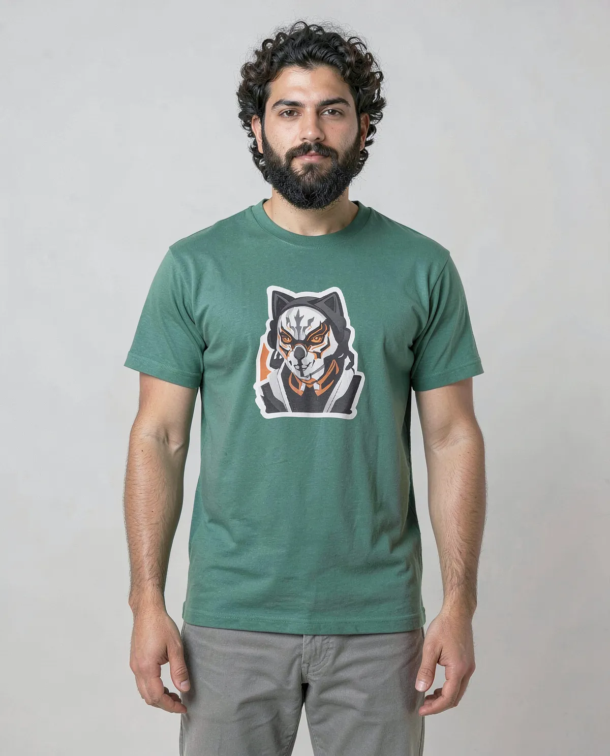 T-Shirt Green Organic Cotton Modern Fit