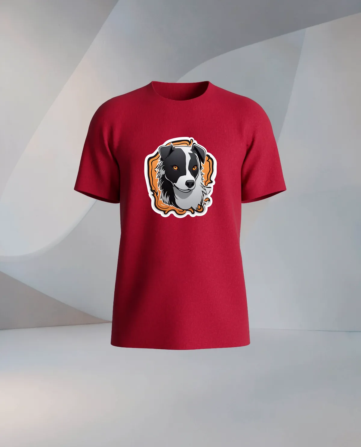 Red Eco-Friendly T-Shirt with Bold Graphic Print 59