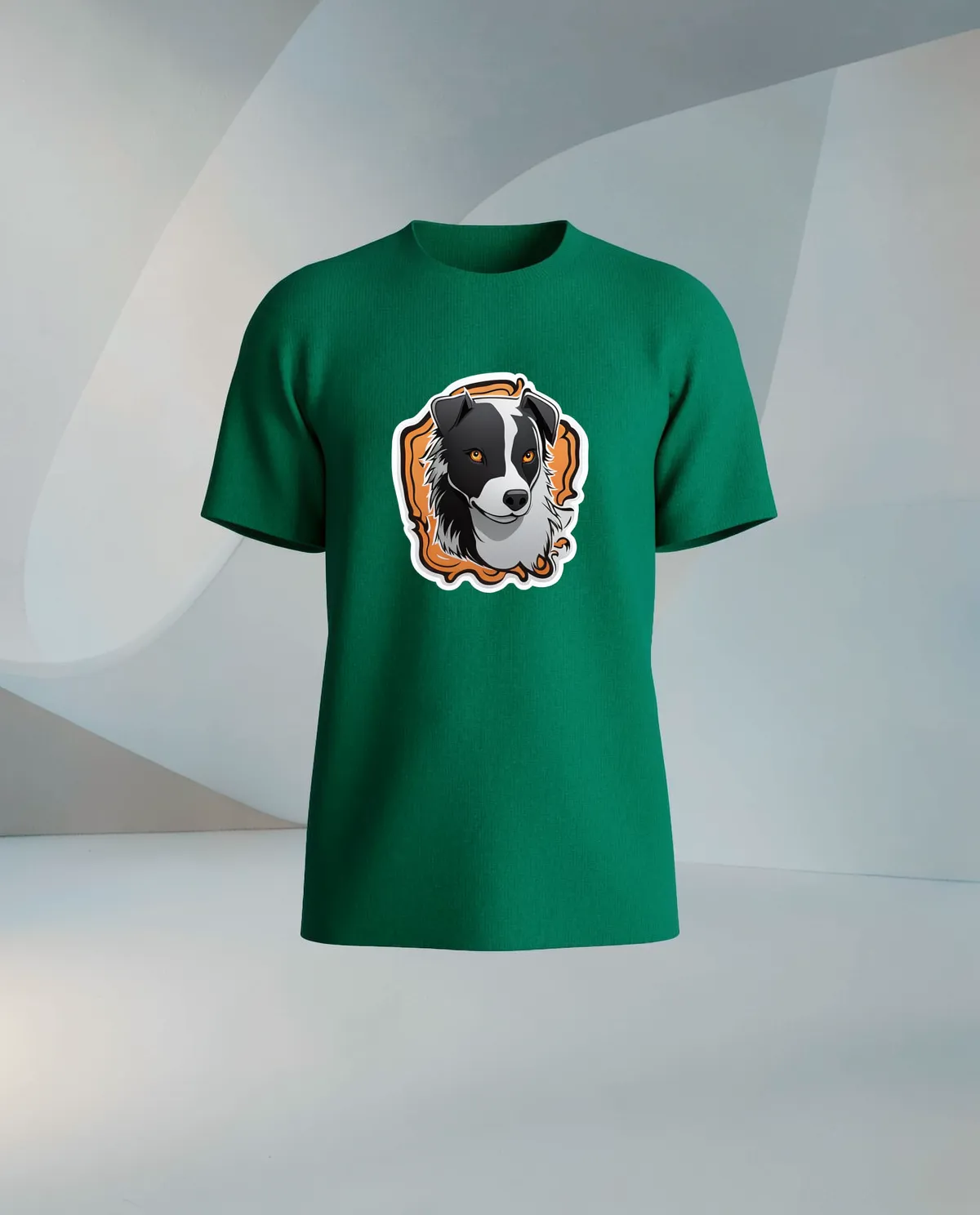 Green T-Shirt with Bold Graphic Print 59