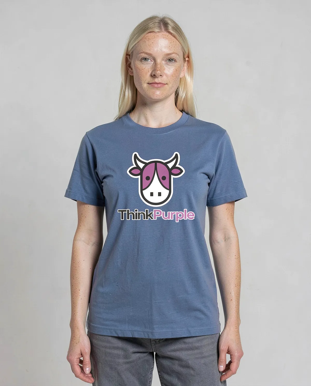 Blue T-Shirt with Bold Graphic