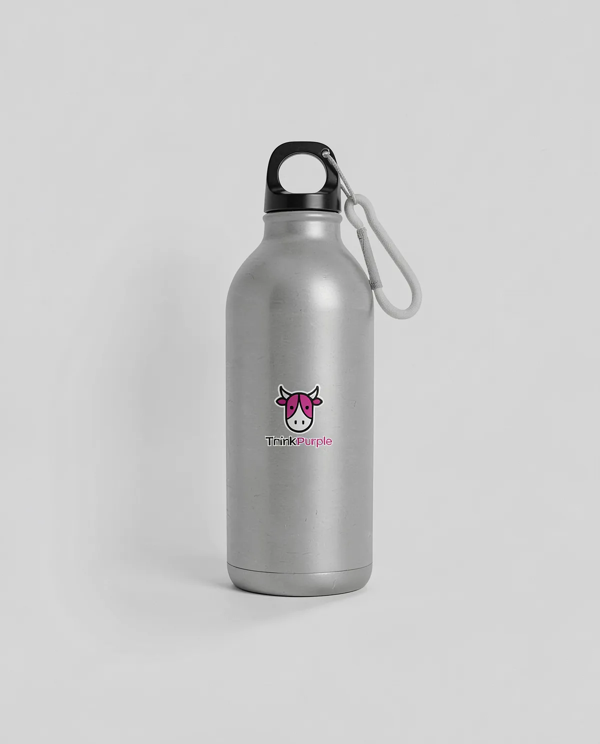 Eco-Friendly Recycled Aluminum Water Bottle with Carabiner 0