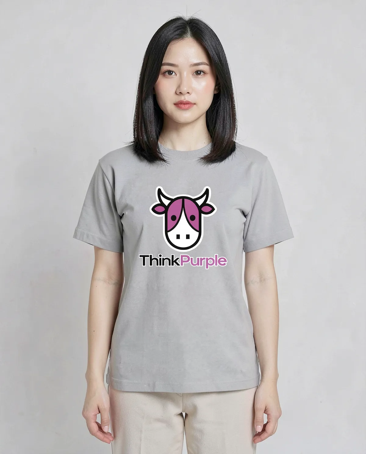 Grey T-Shirt with Minimalist Design 0