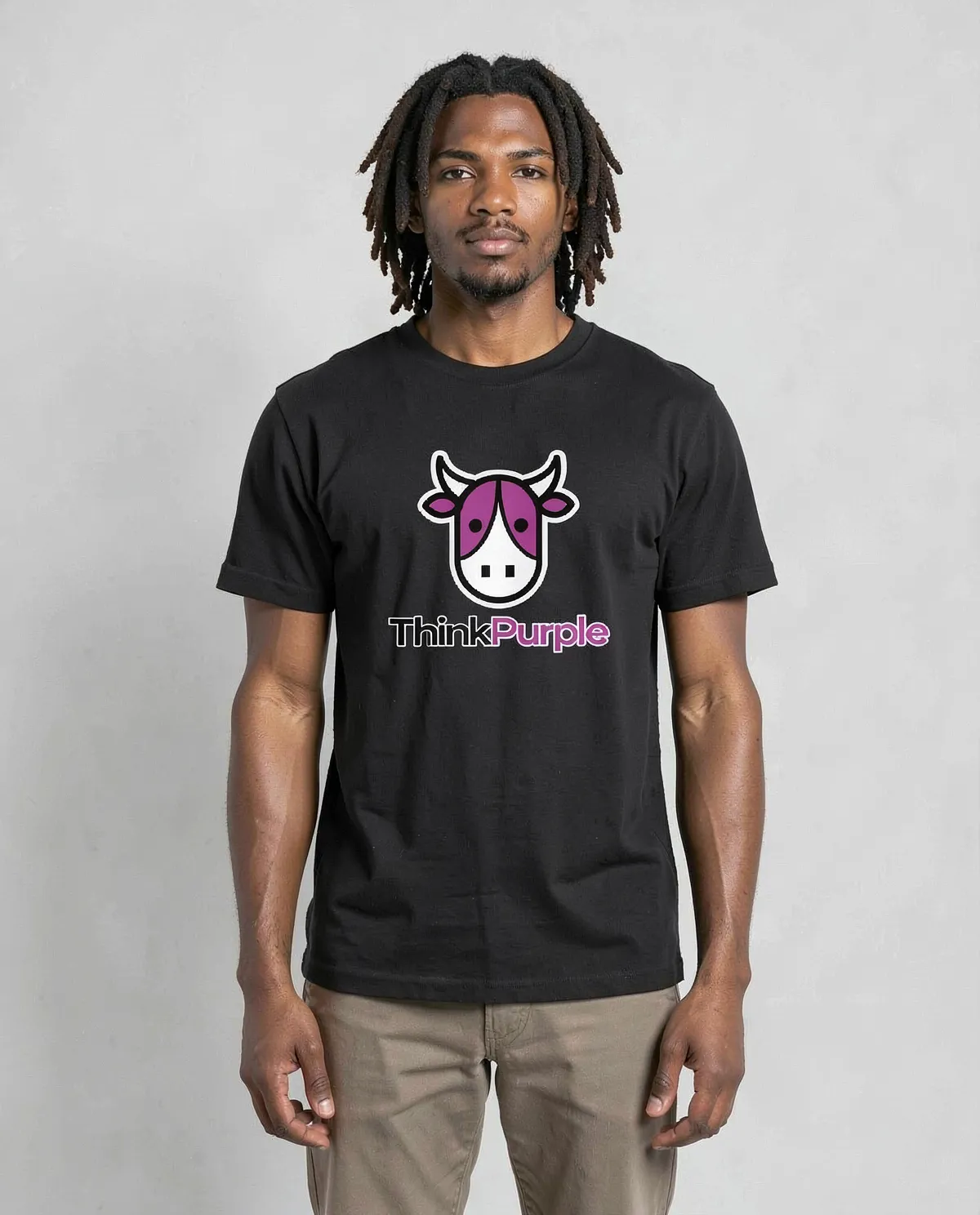 Black T-Shirt with Custom Logo 0